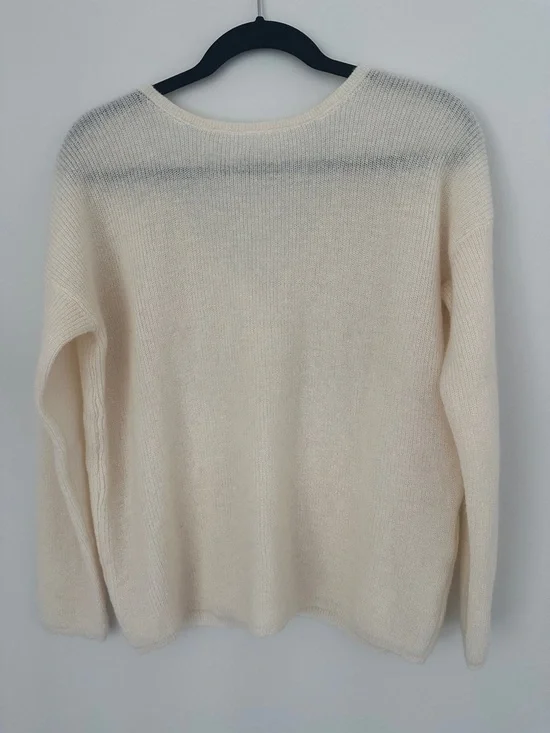 Sezane Barry Cardigan Ecru Size Medium - Picture 3 of 5